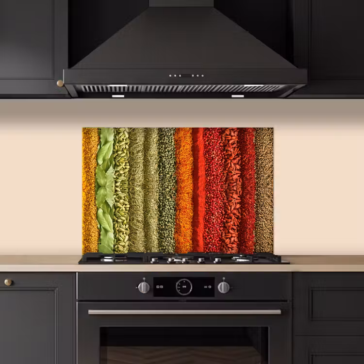 Kruiden - Specerijen - Kleurrijk keuken achterwand spatscherm klein -sfeer1