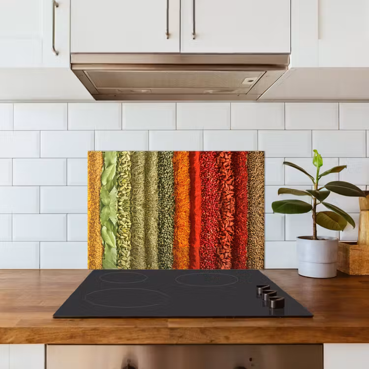 Kruiden - Specerijen - Kleurrijk keuken achterwand spatscherm klein -sfeer2