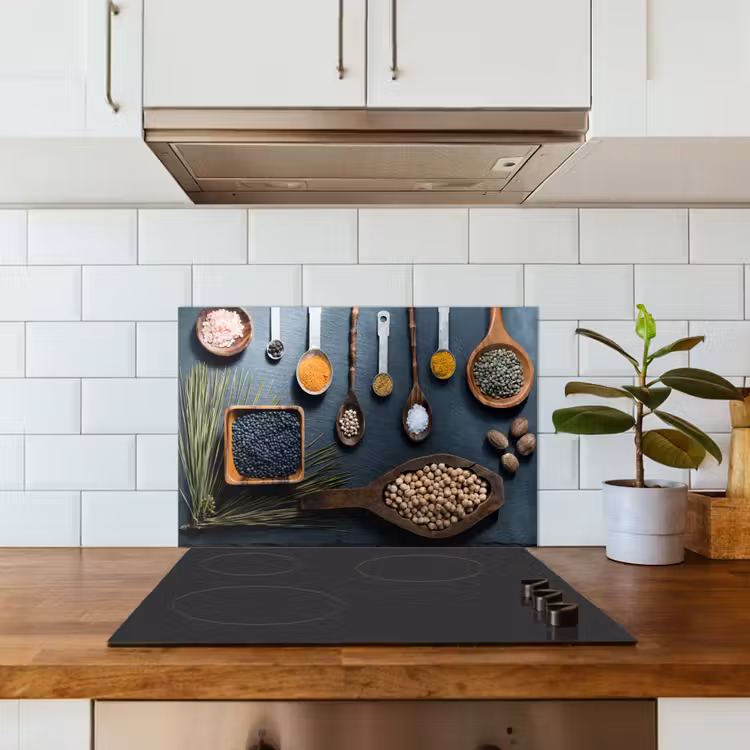 Kruiden - Lepels - Specerijen - Keuken keuken achterwand spatscherm klein -sfeer2