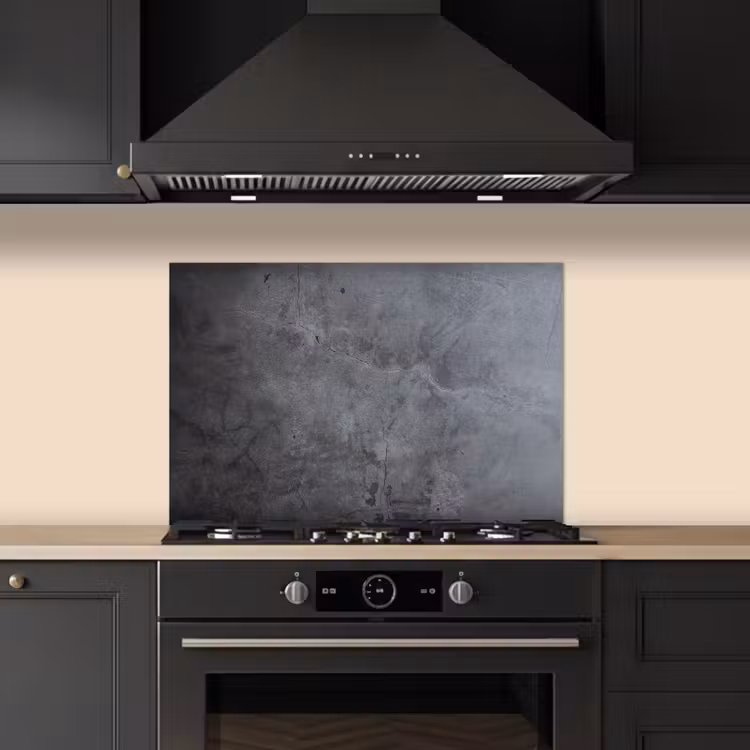 Industrieel - Beton - Grijs - Leisteen - Retro keuken achterwand spatscherm klein -sfeer1
