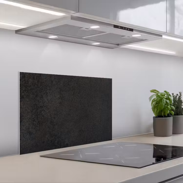 Industrieel - Beton - Grijs - Structuren - Retro keuken achterwand spatscherm klein -3d_schuin