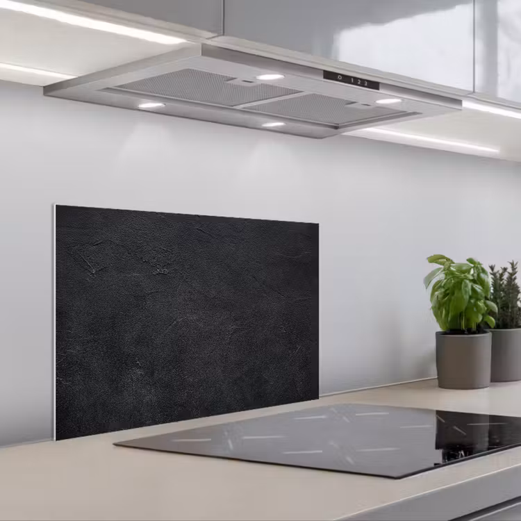 Industrieel - Beton - Grijs - Vintage - Rustiek keuken achterwand spatscherm klein -3d_schuin