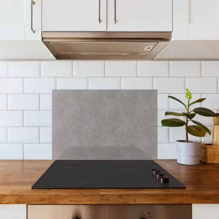 Industrieel - Patroon - Beton keuken achterwand spatscherm klein 900 -sfeer2