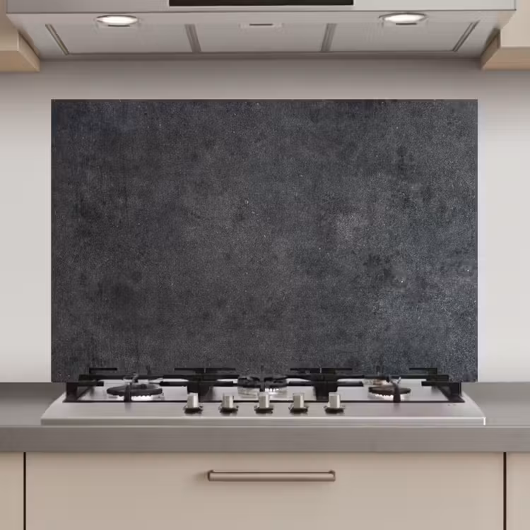 Industrieel - Leisteen - Grijs - Structuur - Beton keuken achterwand spatscherm klein -3d_website