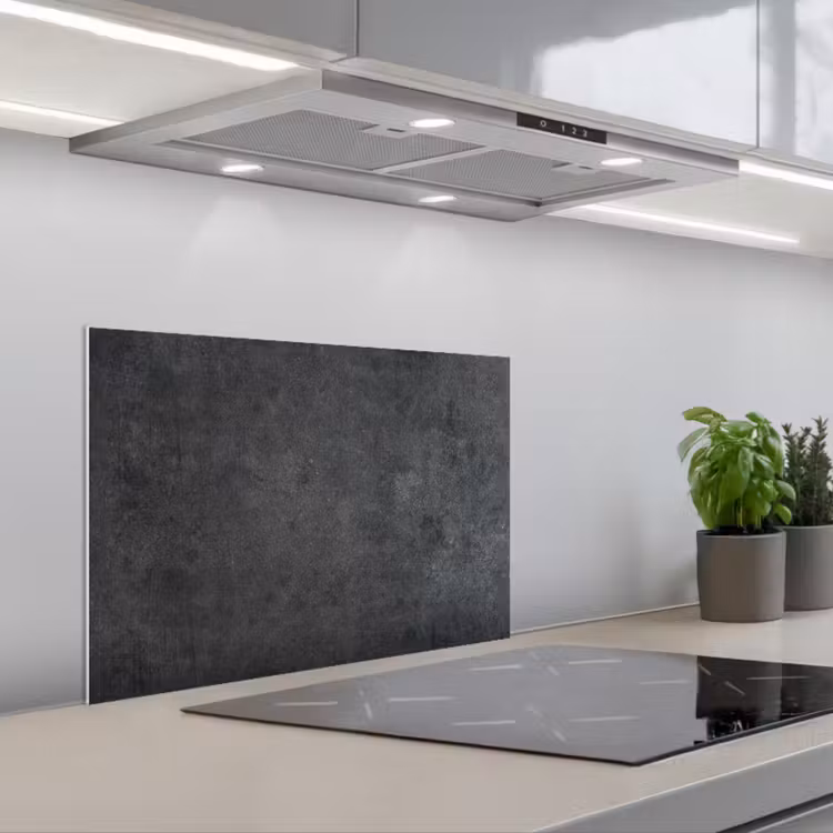 Industrieel - Leisteen - Grijs - Structuur - Beton keuken achterwand spatscherm klein -3d_schuin