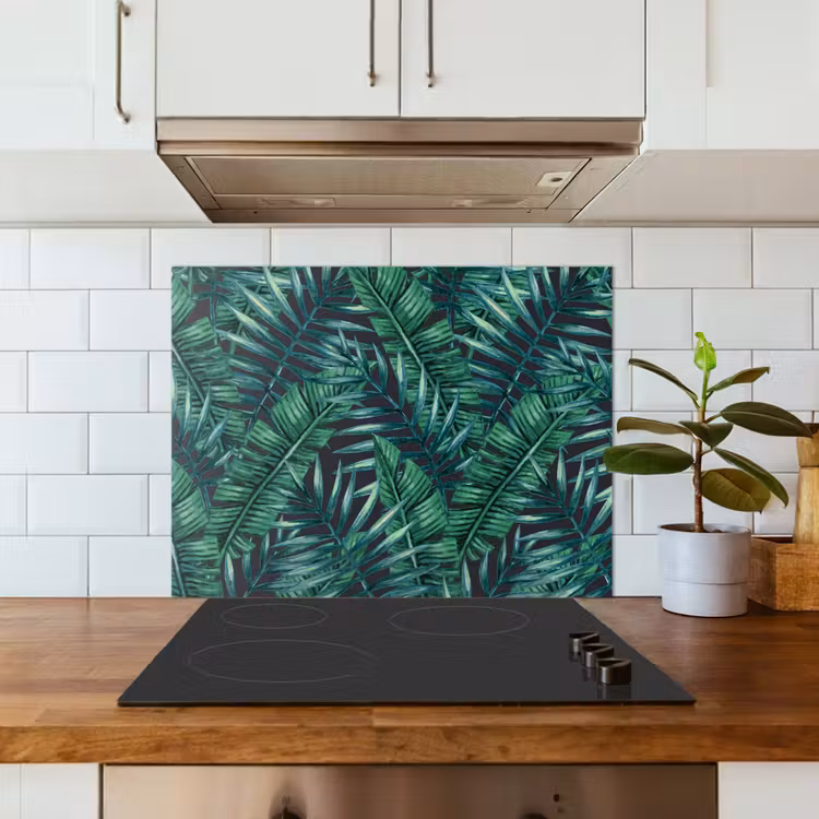 Jungle - Bladeren - Tropical keuken achterwand spatscherm middel -sfeer2