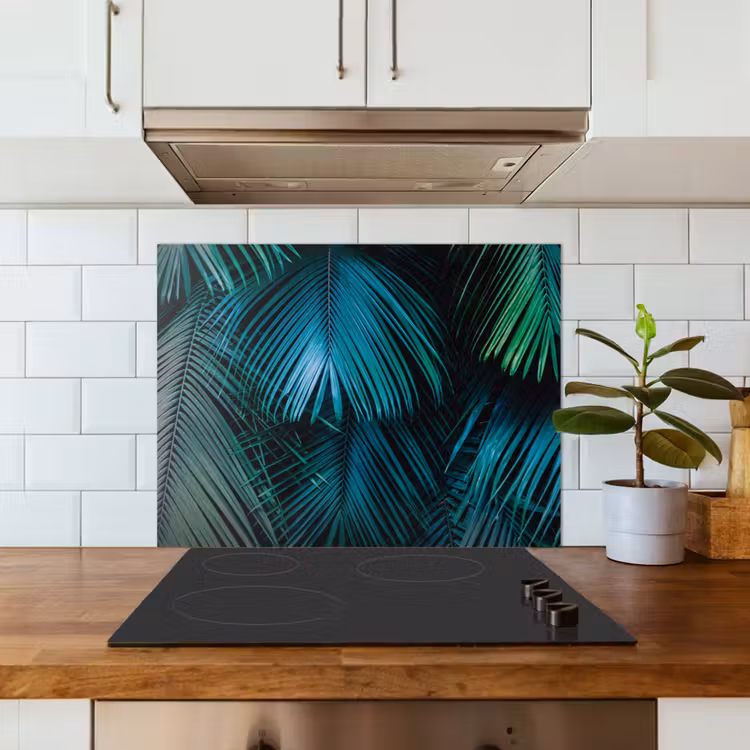 Jungle - Palmblad - Natuur keuken achterwand spatscherm middel -sfeer2