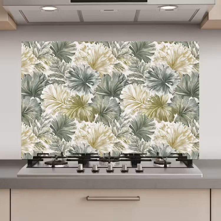 Bladeren - Botanisch - Groen keuken achterwand spatscherm klein 900 -3d_website