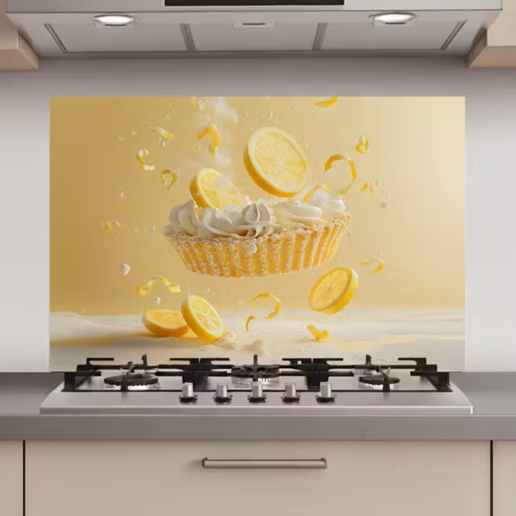 Citroen - Taart - Eten - Geel keuken achterwand spatscherm klein -3d_website