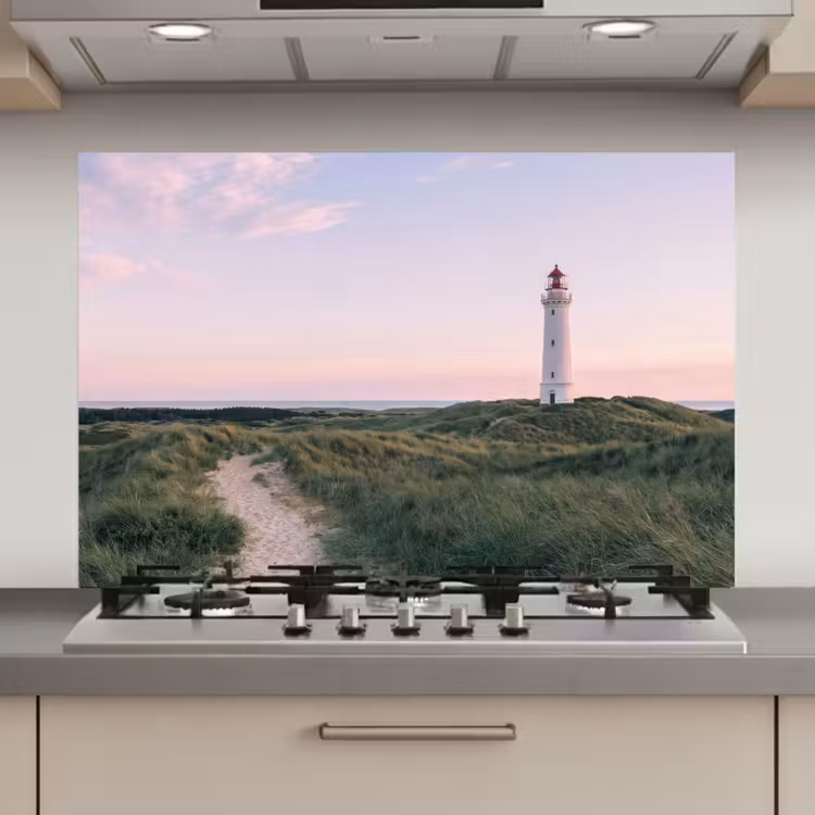 Vuurtoren - Duinlandschap - Zee keuken achterwand spatscherm klein -3d_website