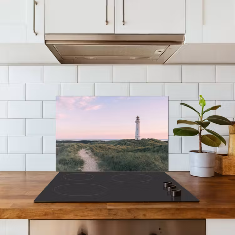 Vuurtoren - Duinlandschap - Zee keuken achterwand spatscherm klein -sfeer2