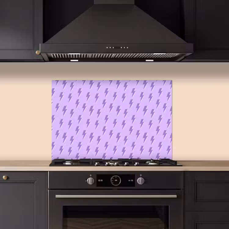 Bliksem - Paars - Lila keuken achterwand spatscherm klein 900 -sfeer1