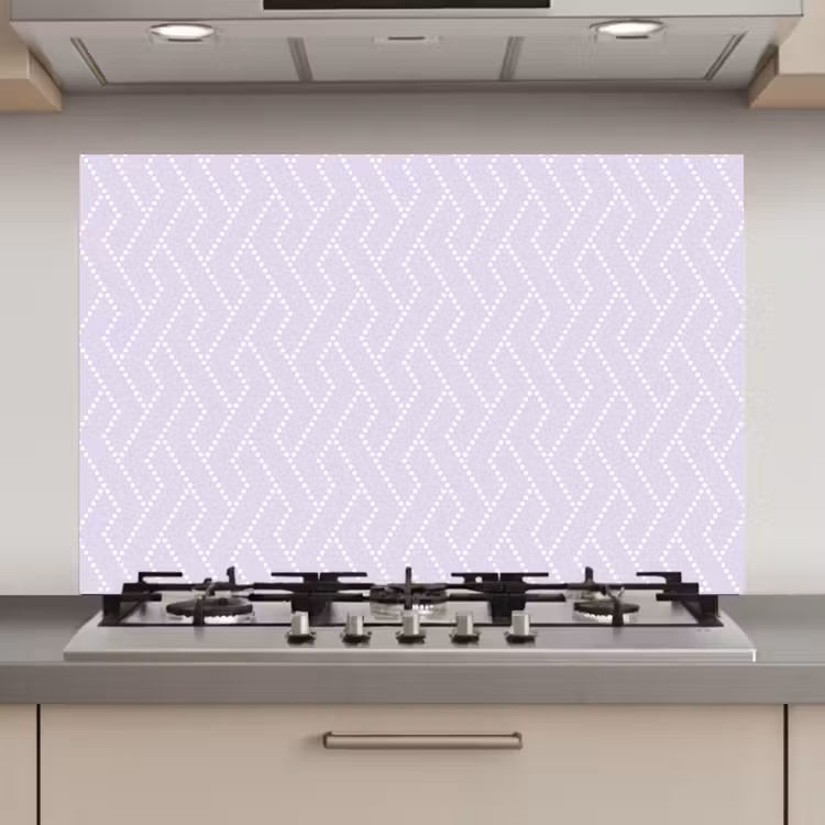 Lila - Stippen - Wit - Patroon keuken achterwand spatscherm klein 900 -3d_website