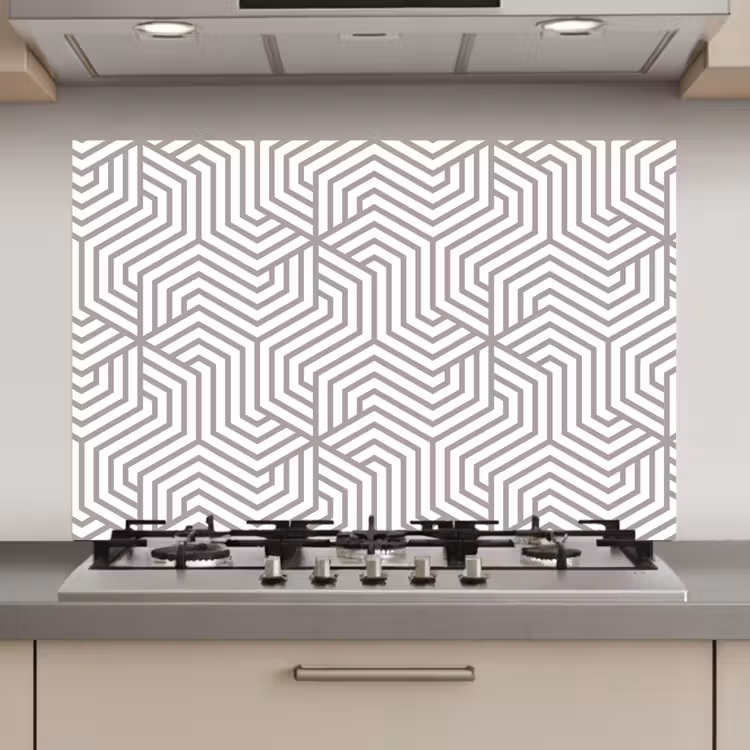 Lijn - Design - Geometrie - Patroon keuken achterwand spatscherm klein 900 -3d_website