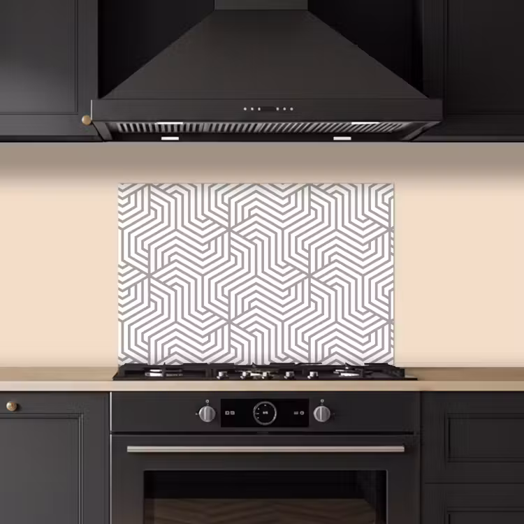 Lijn - Design - Geometrie - Patroon keuken achterwand spatscherm klein 900 -sfeer1