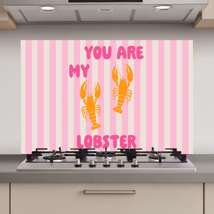 Lobster - Love - Valentijn keuken achterwand spatscherm klein -3d_website