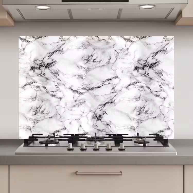 Marmer - Zwart - Dramatisch - Wit keuken achterwand spatscherm klein 900 -3d_website