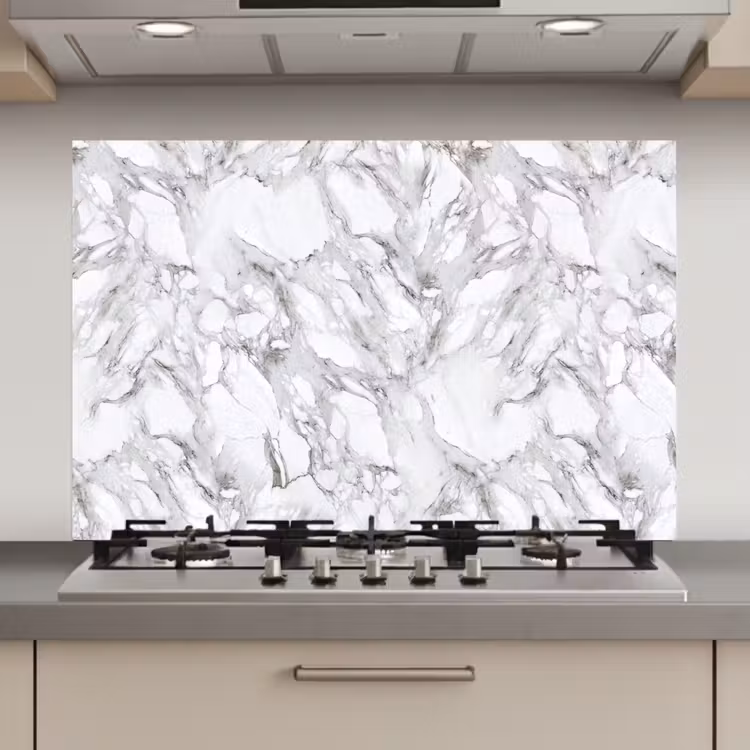 Marmer - Gelaagd - Brekend - Grijsstructuur keuken achterwand spatscherm klein 900 -3d_website