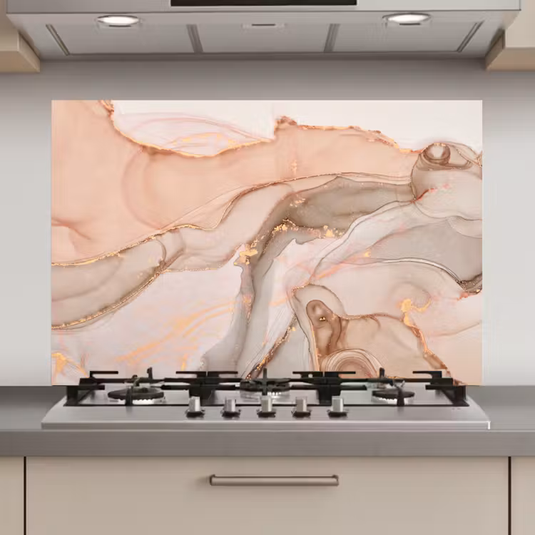 Marmer - Roze - Rosé keuken achterwand spatscherm klein -3d_website