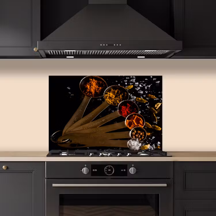 Maatlepel Melange keuken achterwand spatscherm klein -sfeer1