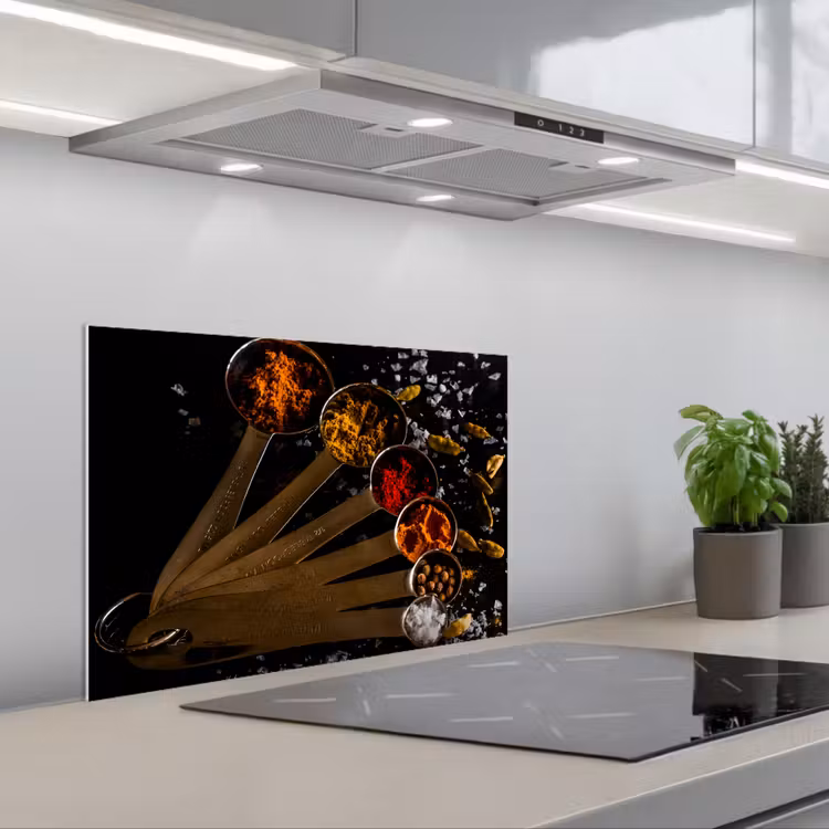 Maatlepel Melange keuken achterwand spatscherm klein -3d_schuin