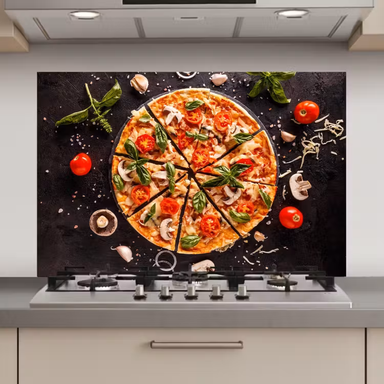 Mediterraans Feestmaal keuken achterwand spatscherm klein -3d_website