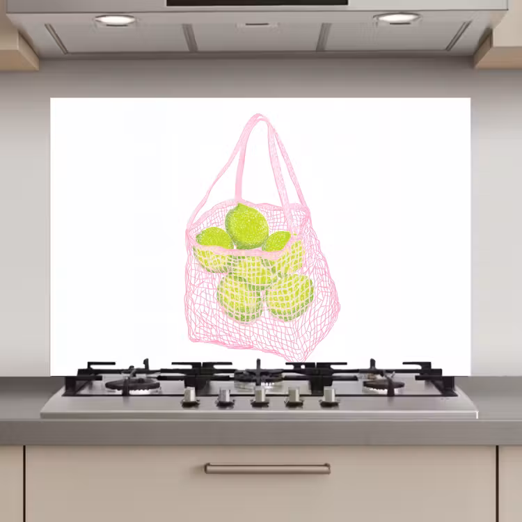 Netzakje - Roze - Illustratie - Limoenen keuken achterwand spatscherm klein -3d_website