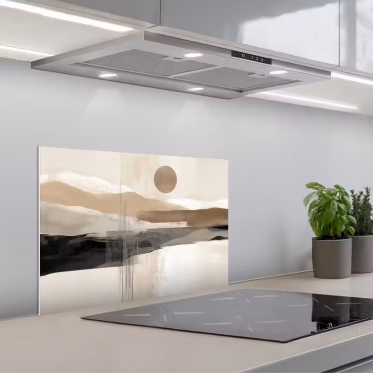 Minimalistisch - Landschap - Dimensie keuken achterwand spatscherm klein -3d_schuin