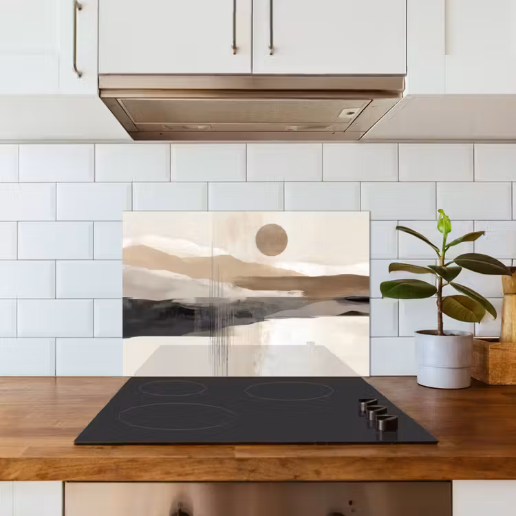 Minimalistisch - Landschap - Dimensie keuken achterwand spatscherm klein -sfeer2