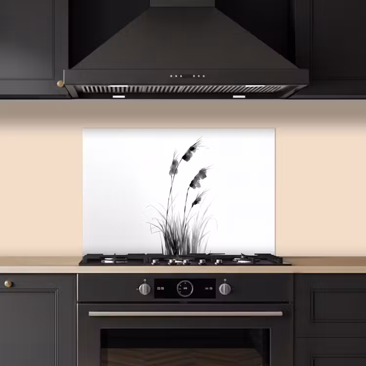 Minimalistisch - Stelen - Wit keuken achterwand spatscherm klein -sfeer1