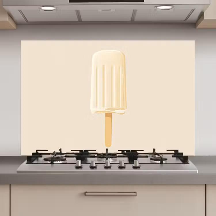 Minimalistisch - Waterijsje - Stokje - Beige keuken achterwand spatscherm klein -3d_website