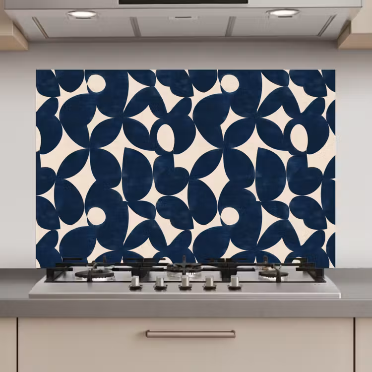 Modern - Geometrisch - Blauw keuken achterwand spatscherm klein 900 -3d_website