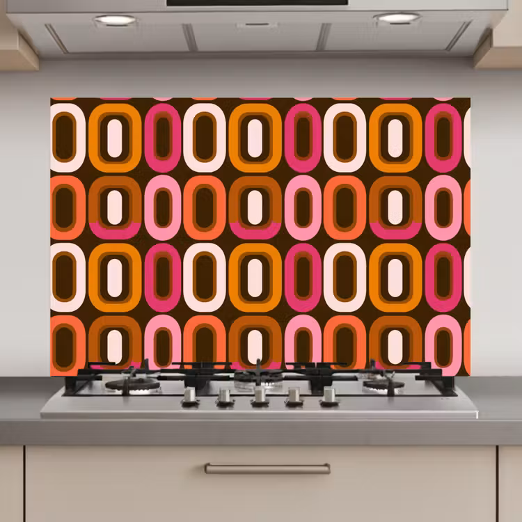 Modern - Retro - Kleurrijk keuken achterwand spatscherm klein 900 -3d_website