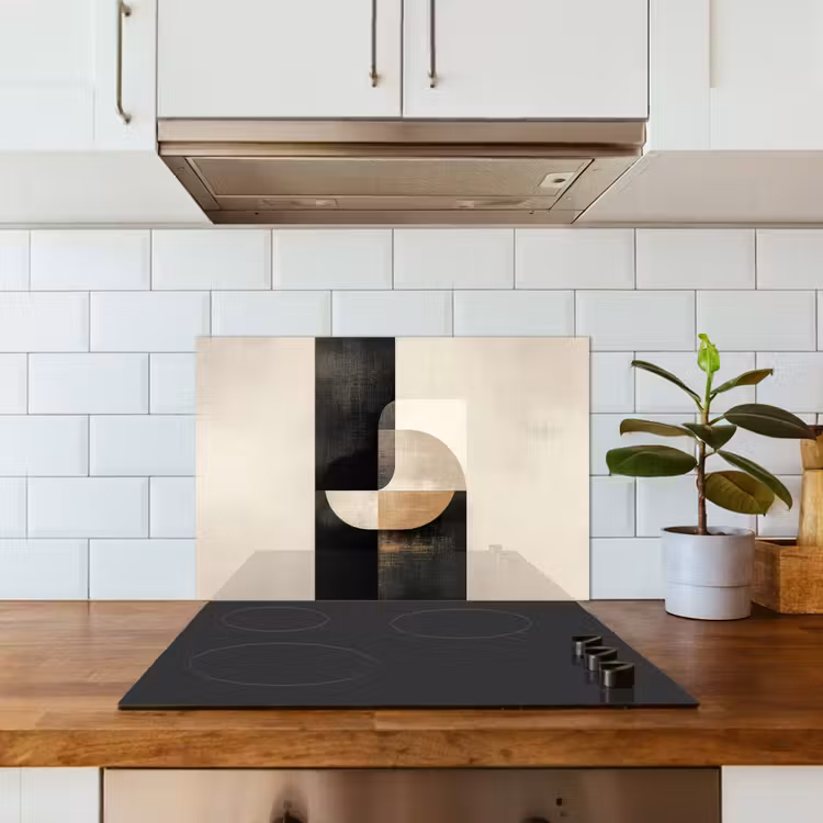 Modern - Vierkant - Vormen keuken achterwand spatscherm klein -sfeer2