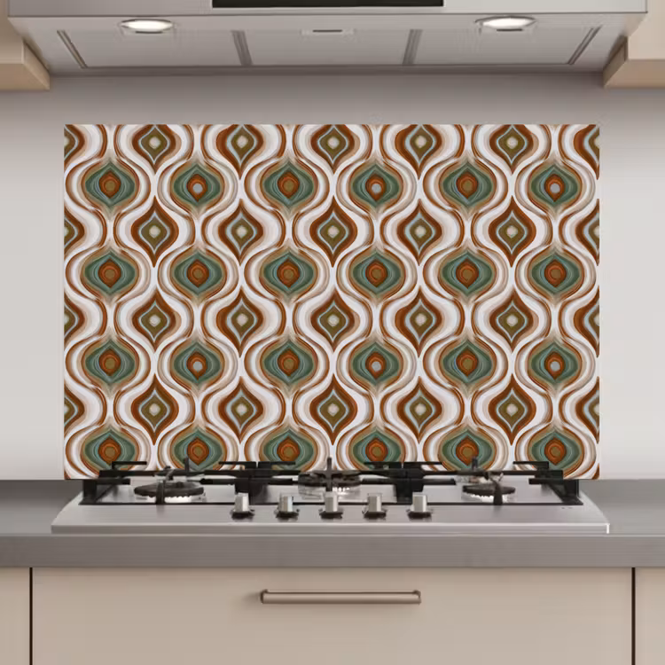 Motief - Patroon - Kleurrijk keuken achterwand spatscherm klein 900 -3d_website