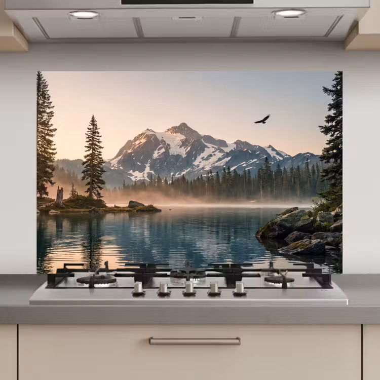Bergen - Water - Bomen keuken achterwand spatscherm klein -3d_website