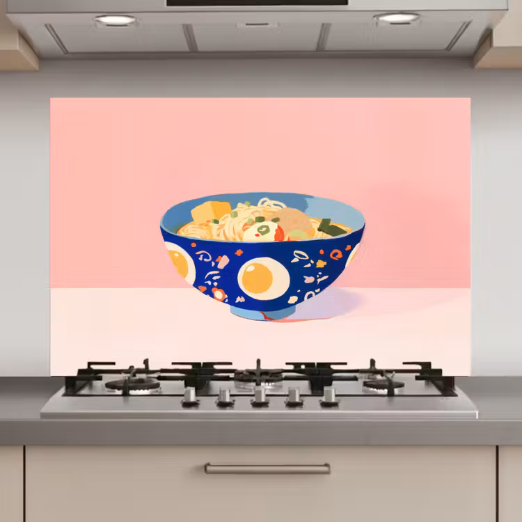 Noodles - Kom - Blauw - Illustratie keuken achterwand spatscherm klein -3d_website