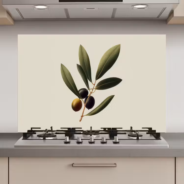 Olijftak - Donkergroen - Olijven keuken achterwand spatscherm klein -3d_website