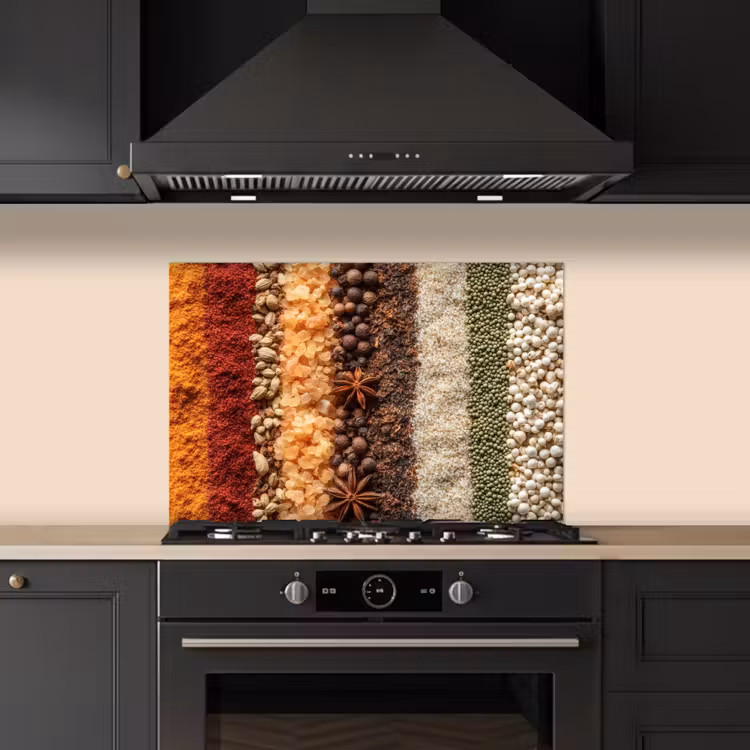 Banen - Verticaal - Kruiden - Variatie keuken achterwand spatscherm klein -sfeer1