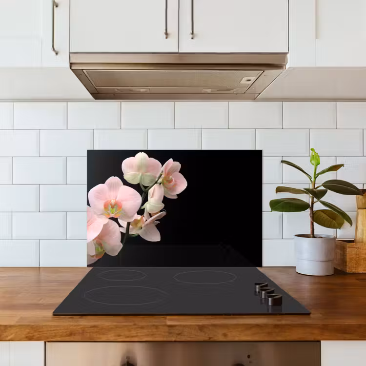 Orchidee - Bloemen - Roze - Stilleven - Flora keuken achterwand spatscherm klein -sfeer2