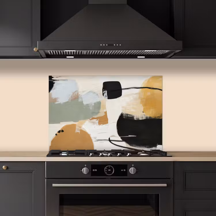 Paint - Abstract - Kleuren keuken achterwand spatscherm klein -sfeer1