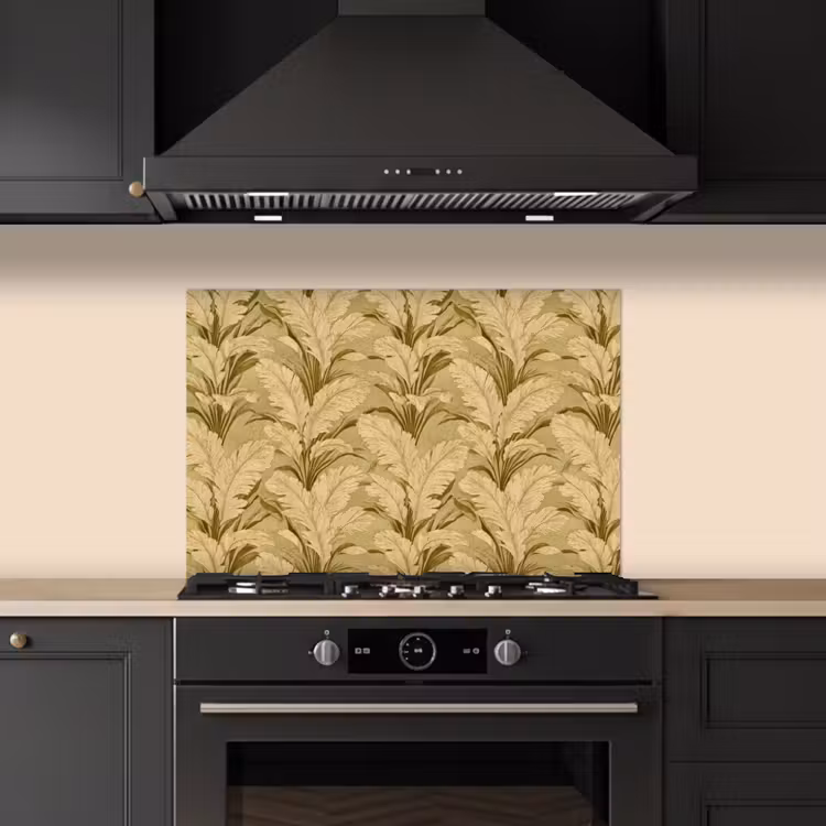 Palmbladeren - Klassiek - Groen keuken achterwand spatscherm klein 900 -sfeer1