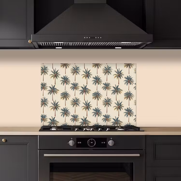 Palmbomen - Tropisch - Groen keuken achterwand spatscherm klein 900 -sfeer1