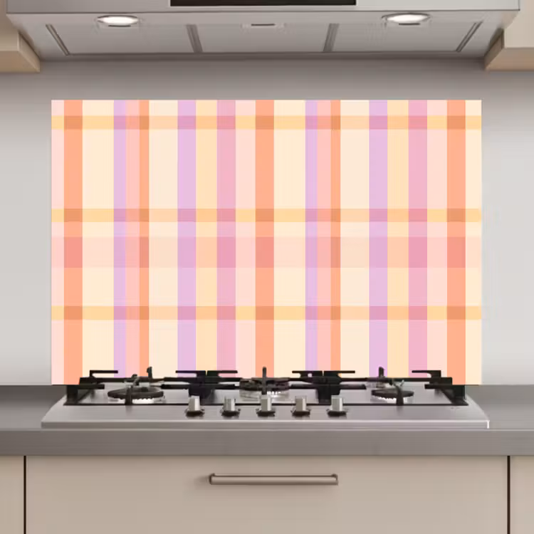 Pastel - uitpatroon - Geometrisch keuken achterwand spatscherm klein 900 -3d_website