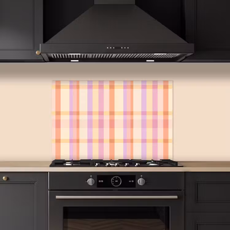 Pastel - uitpatroon - Geometrisch keuken achterwand spatscherm klein 900 -sfeer1