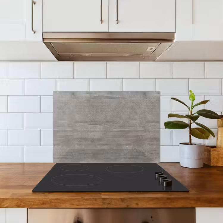 Patroon - Beton - Grijs keuken achterwand spatscherm klein 900 -sfeer2