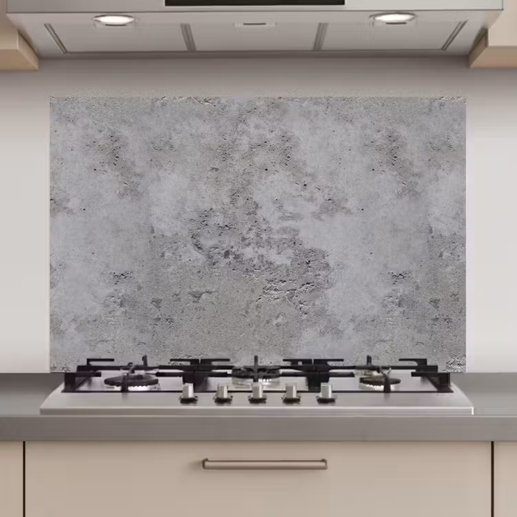 Patroon - Grijs - Oud - Beton keuken achterwand spatscherm klein 900 -3d_website