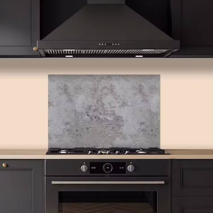 Patroon - Grijs - Oud - Beton keuken achterwand spatscherm klein 900 -sfeer1