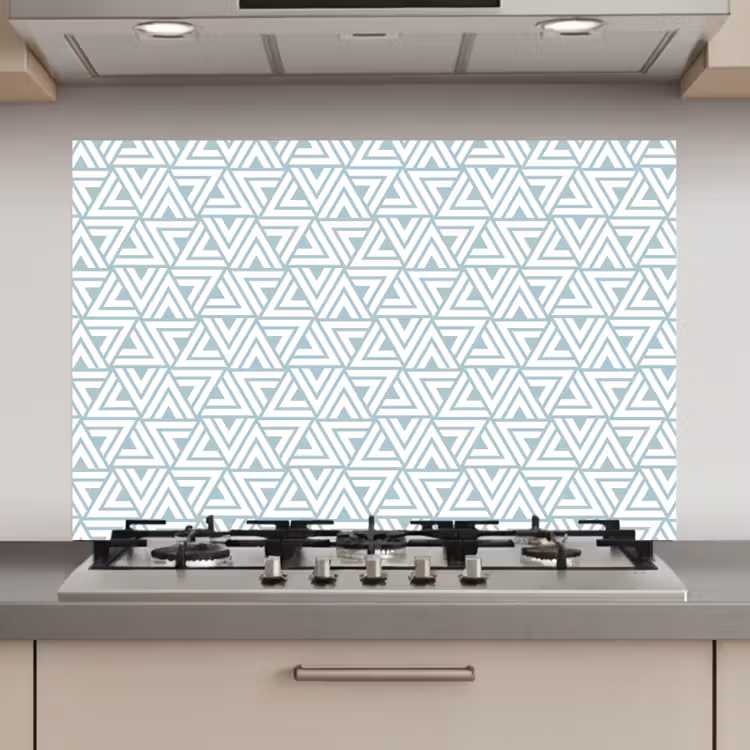 Patroon - Lijn - Design - Groen keuken achterwand spatscherm klein 900 -3d_website