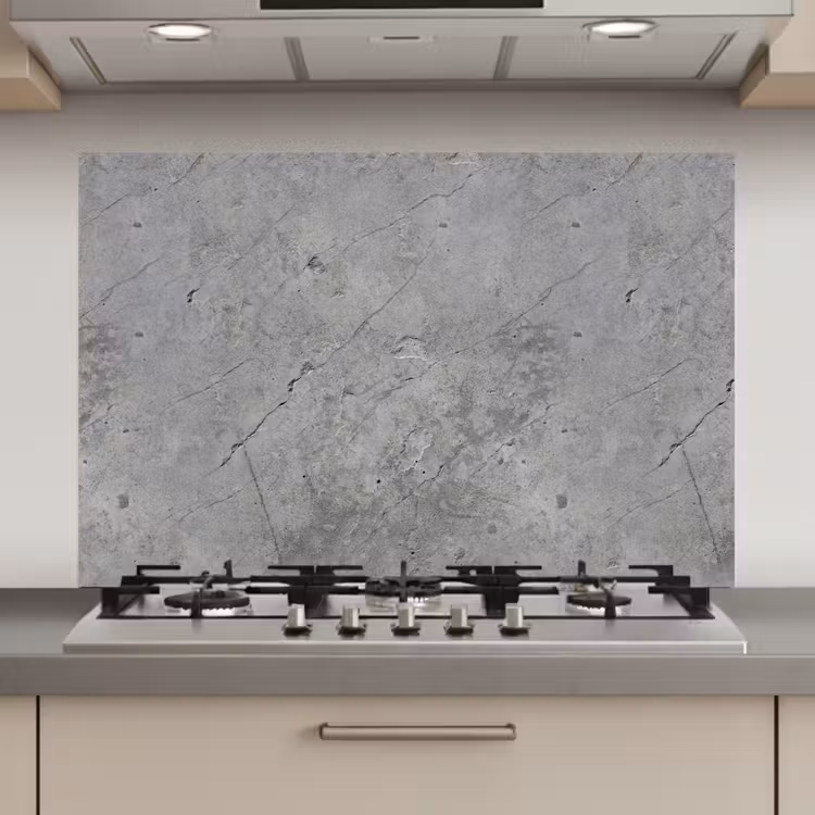 Patronen - Beton - Oud keuken achterwand spatscherm klein 900 -3d_website